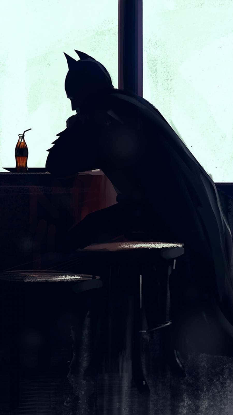 Batman, bar counter, soda, HD Phone Wallpaper