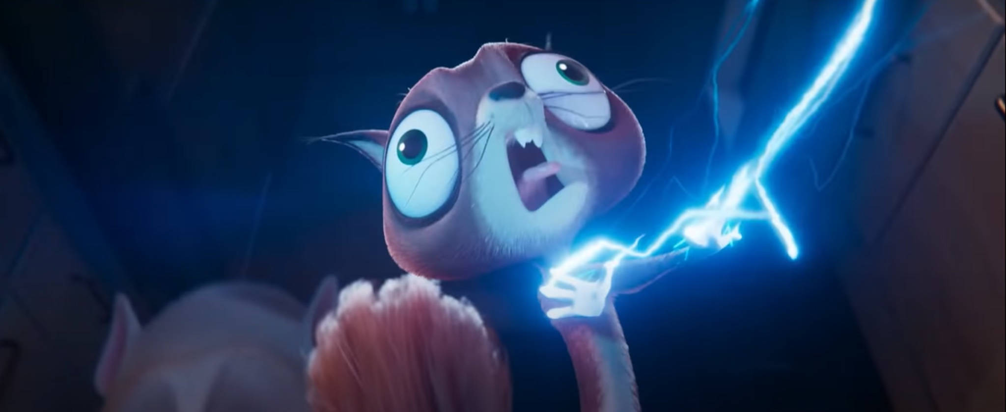 Dc League Of Super Pets, chip, bright blue lightning, Full HD Desktop Wallpaper