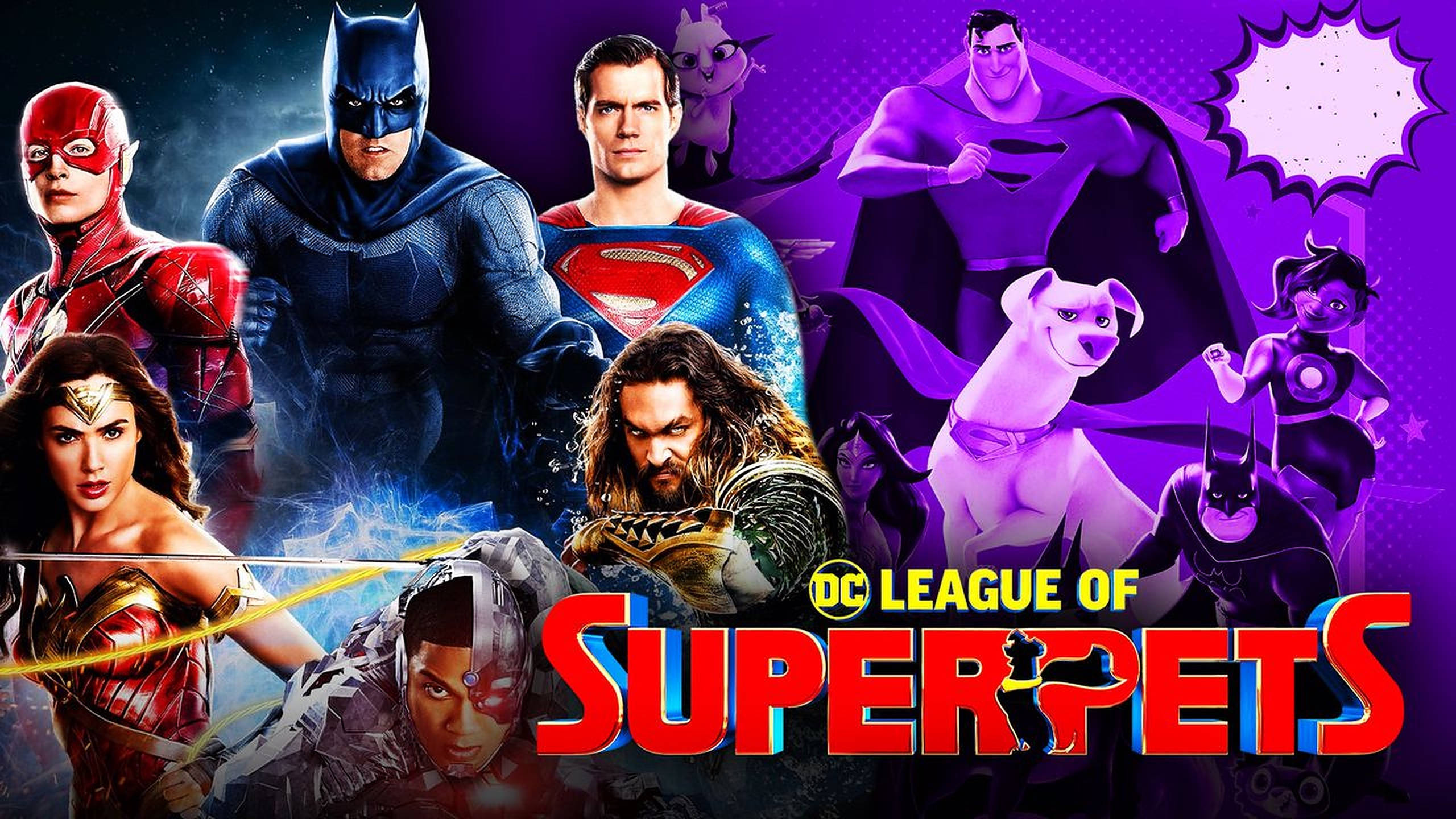 Dc League Of Super Pets, superheroes, animal sidekicks, 2K Desktop Wallpaper