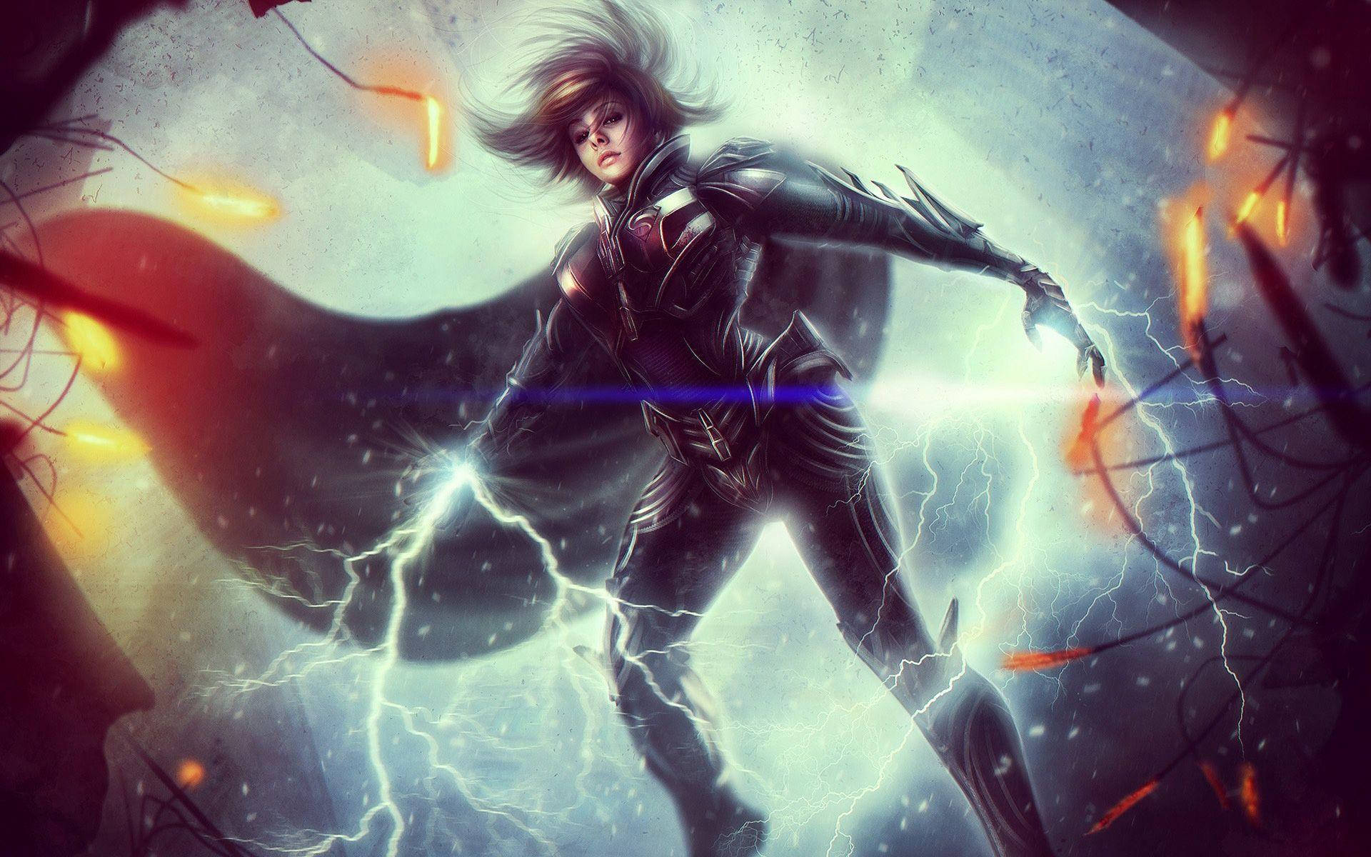 DC Universe Online, superhero, black armor, Full HD Desktop Wallpaper