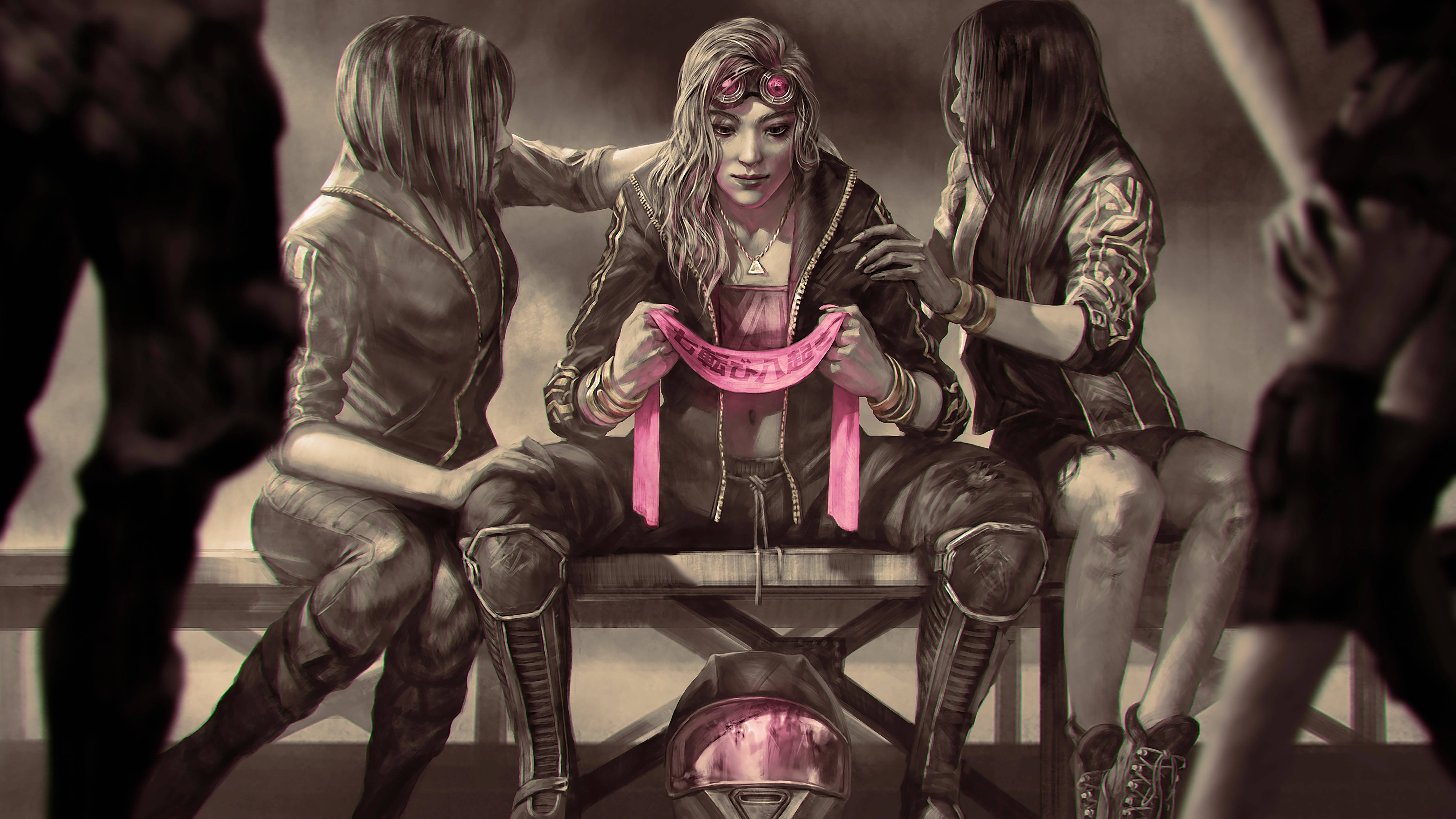 Dead By Daylight, 8K Gaming, female bikers, 8K Desktop Wallpaper