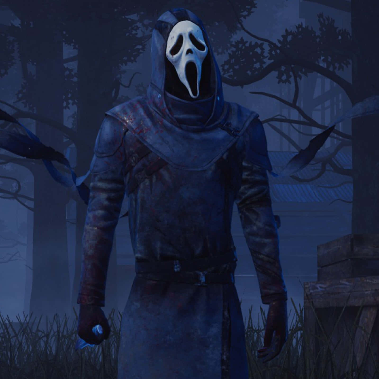 Dead By Daylight, hooded figure, white scream mask, HD Desktop Wallpaper
