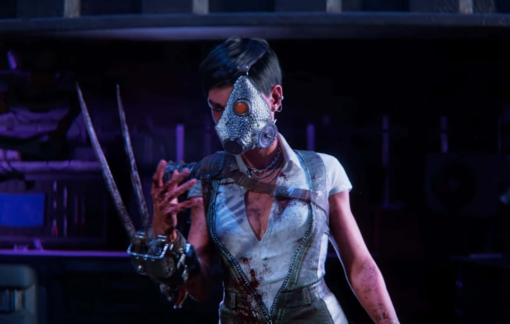 Dead by Daylight, masked warrior, cybernetic claws, Full HD Desktop Wallpaper