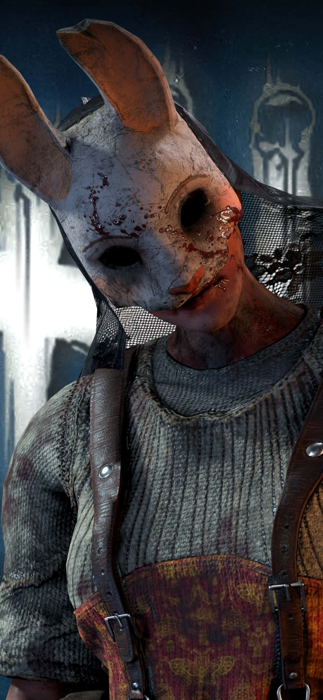 Dead by Daylight, bunny mask, bloodstains, Full HD Phone Wallpaper