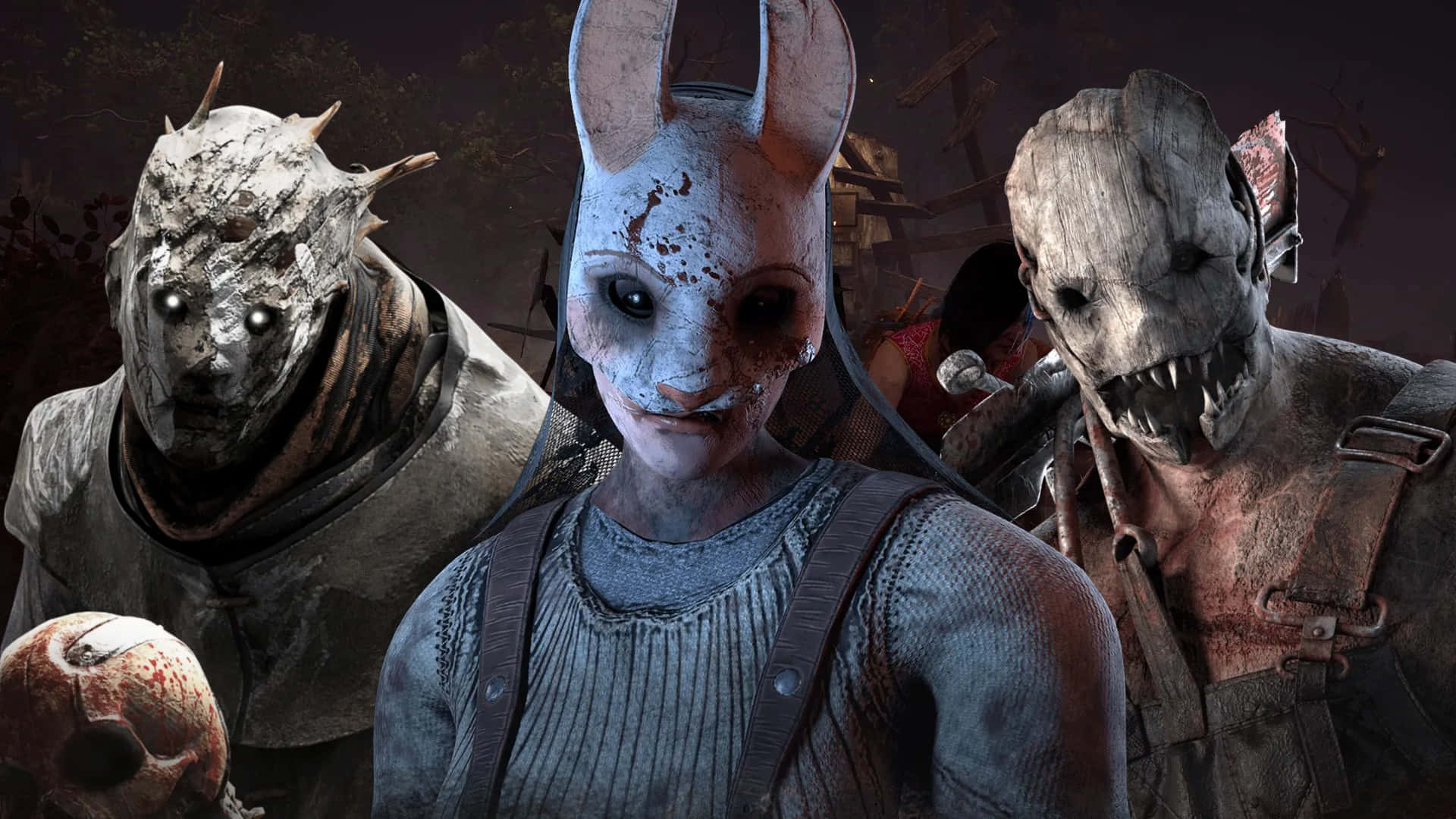 Dead By Daylight, killers, masked figures, Full HD Desktop Wallpaper