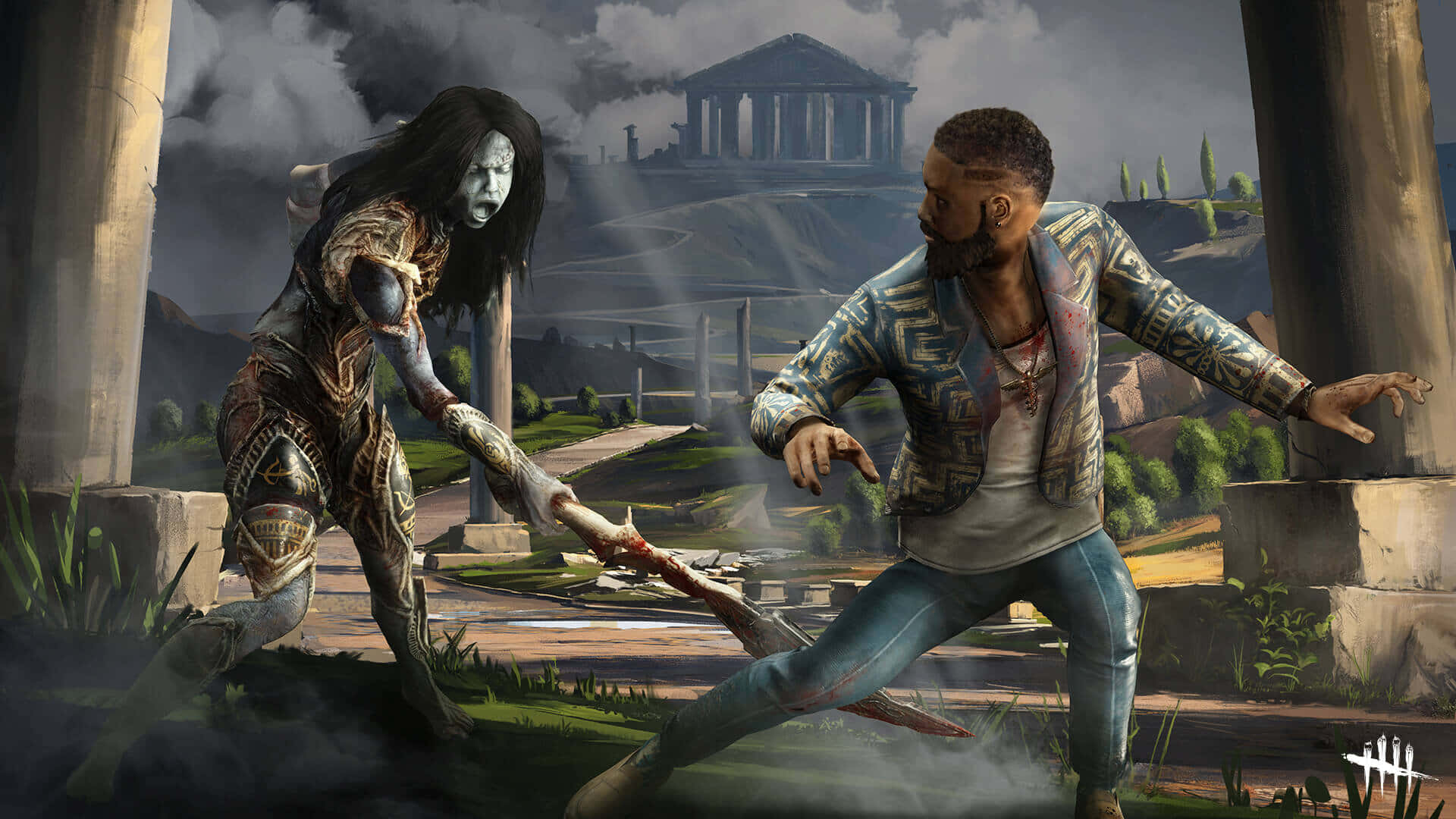 Dead By Daylight, killers, ancient ruins, Full HD Desktop Wallpaper