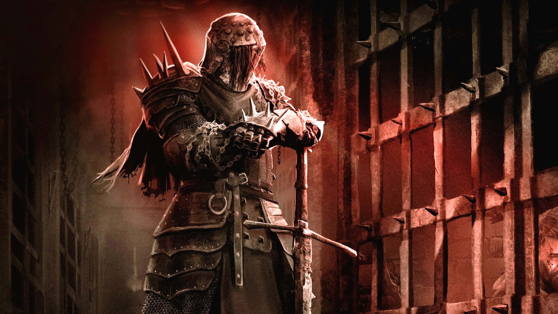 Dead By Daylight, armored knight, spiked helmet, Full HD Desktop Wallpaper