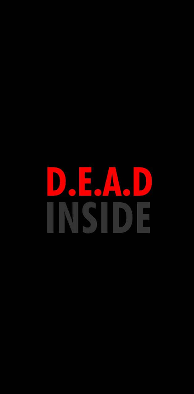 Dead Inside, red, gray, HD Phone Wallpaper
