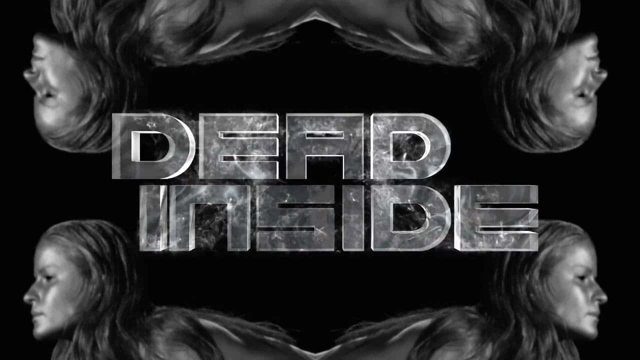 Dead Inside, black and white, mirrored portrait, HD Desktop Wallpaper