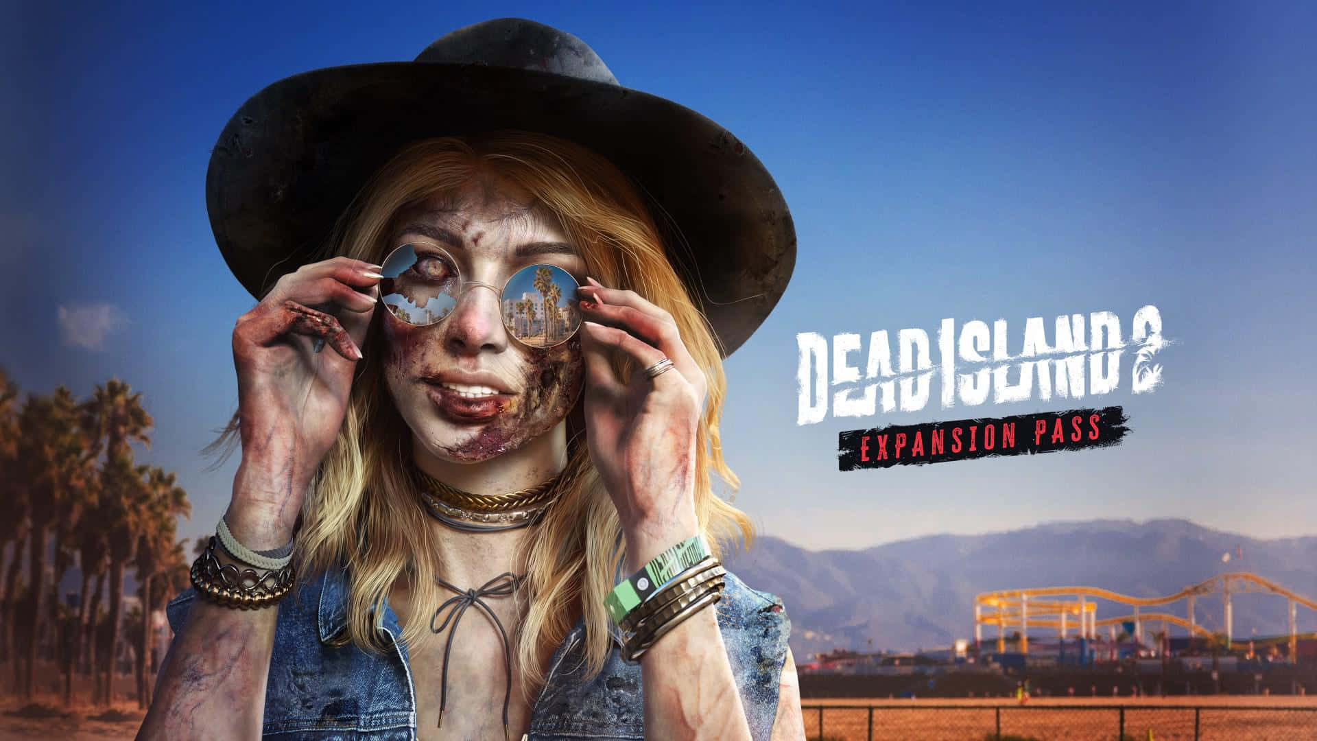 Dead Island 2, zombie woman, hat, Full HD Desktop Wallpaper