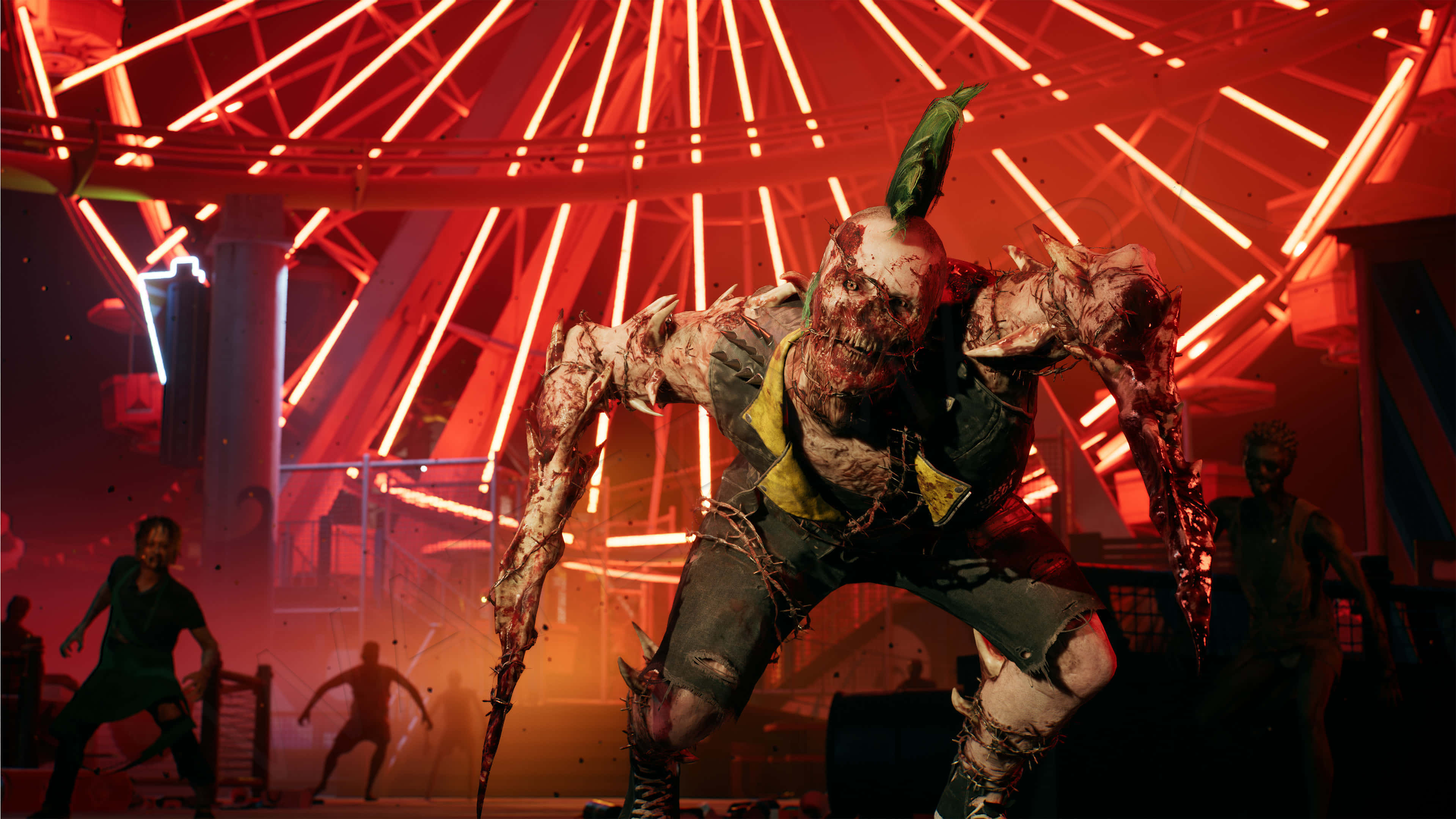 Dead Island 2, zombie, green feathered hat, 2K Desktop Wallpaper