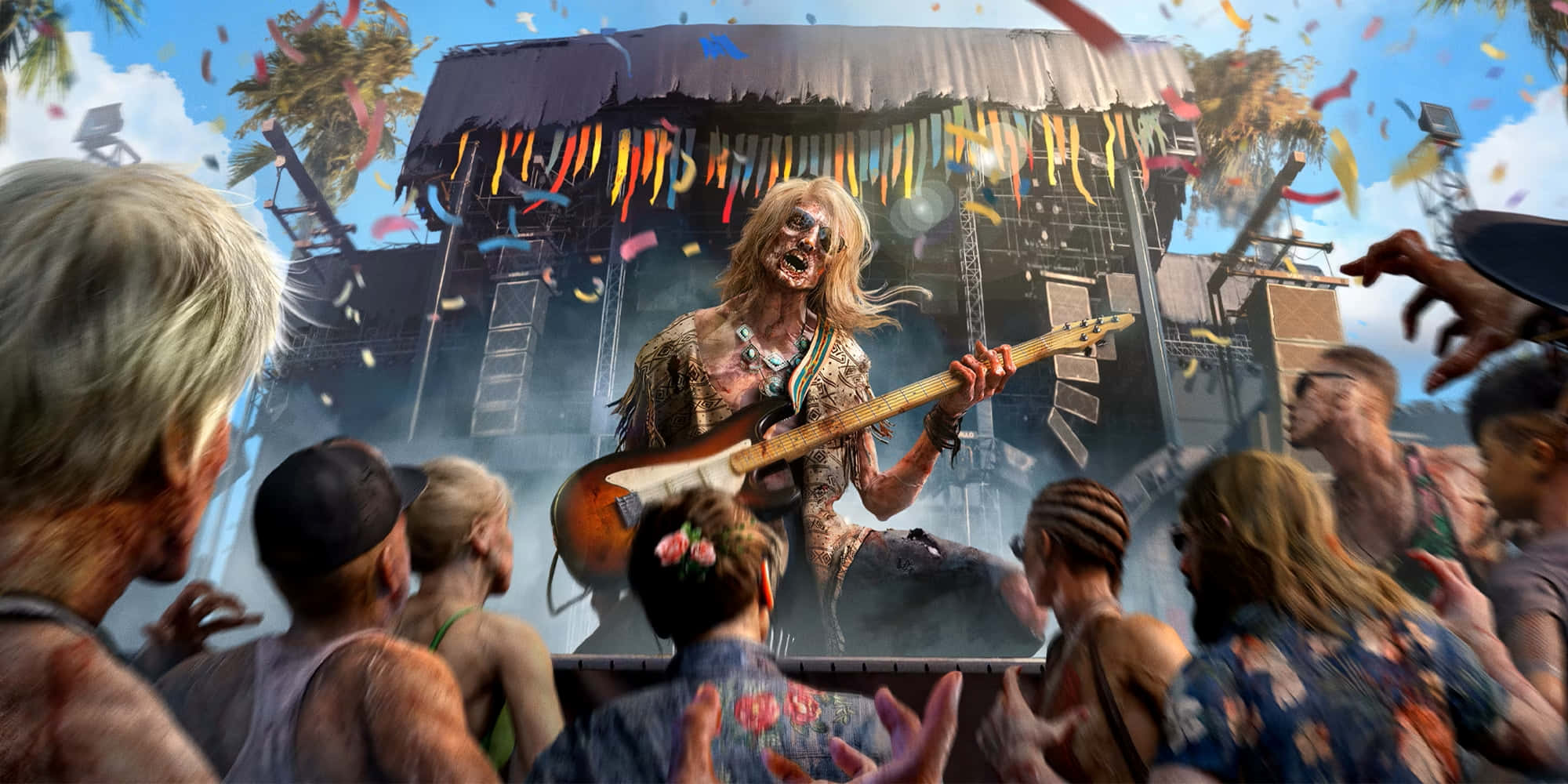 Dead Island 2, zombie rocker, electric guitar, Full HD Desktop Wallpaper