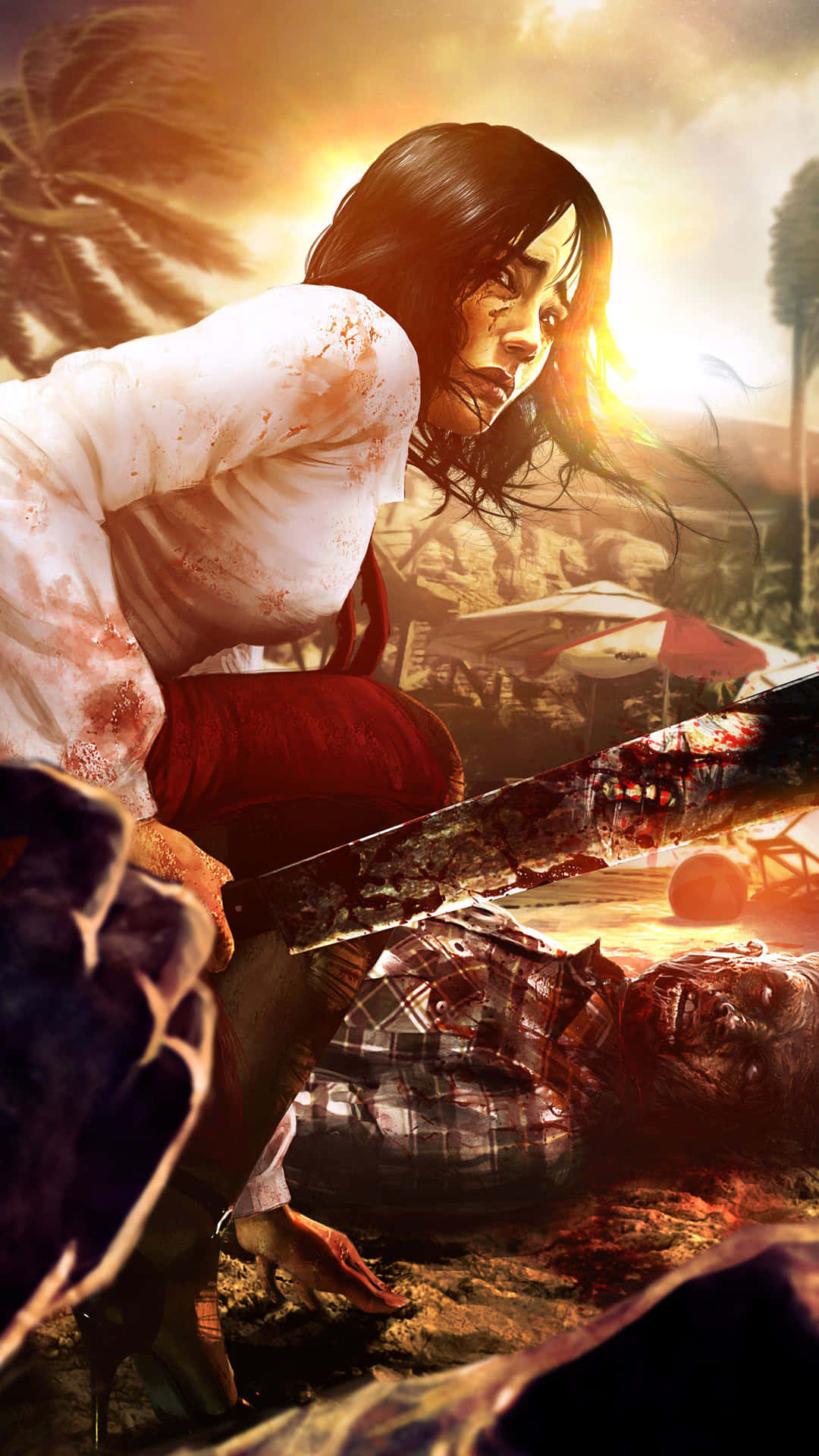 Dead Island 2, survivor stance, woman, Full HD Phone Wallpaper