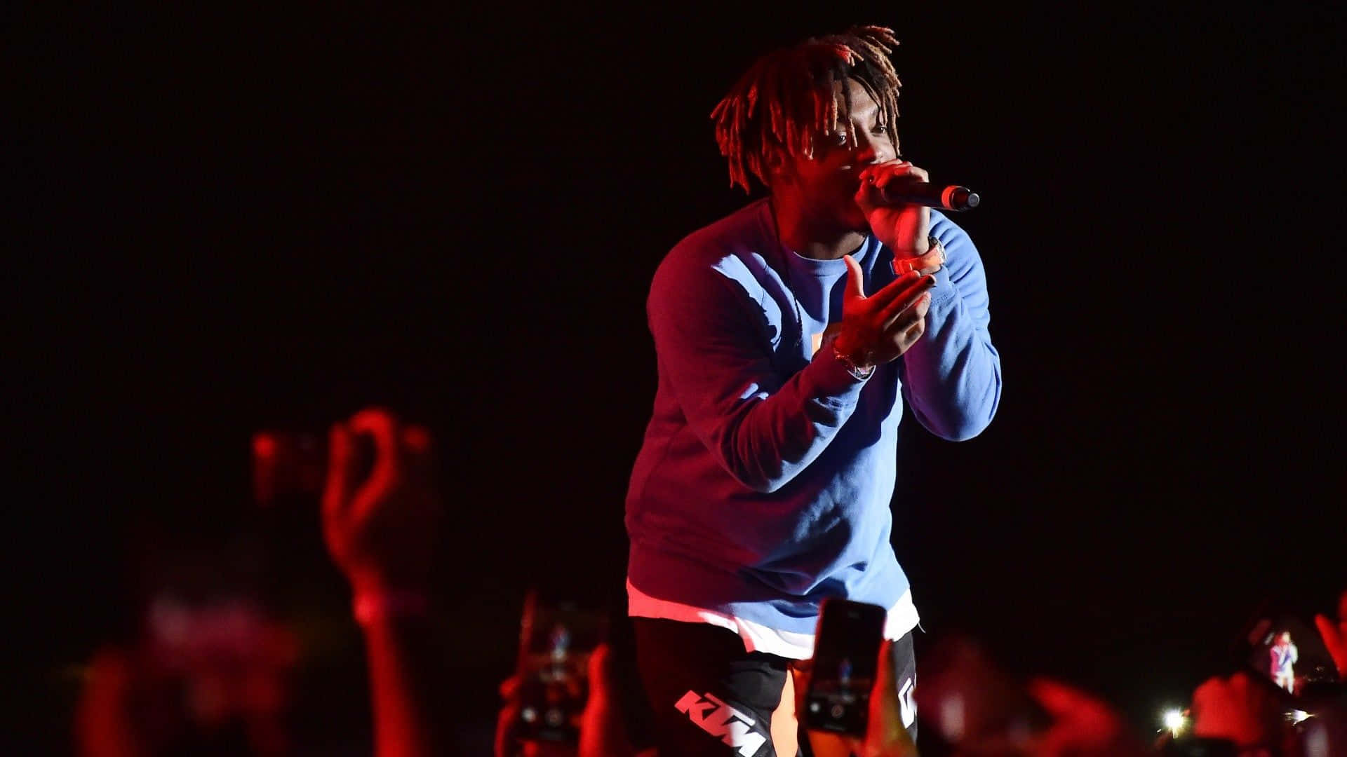 Dead Rappers, dreadlocks, red stage lights, Full HD Desktop Wallpaper