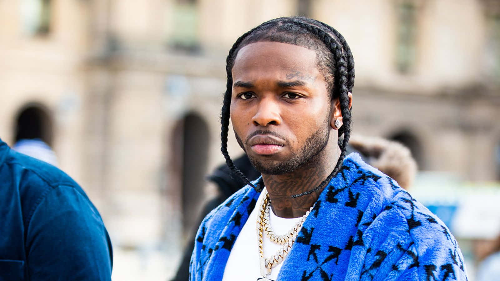 dreadlocks, blue jacket, gold chains, HD Desktop Wallpaper