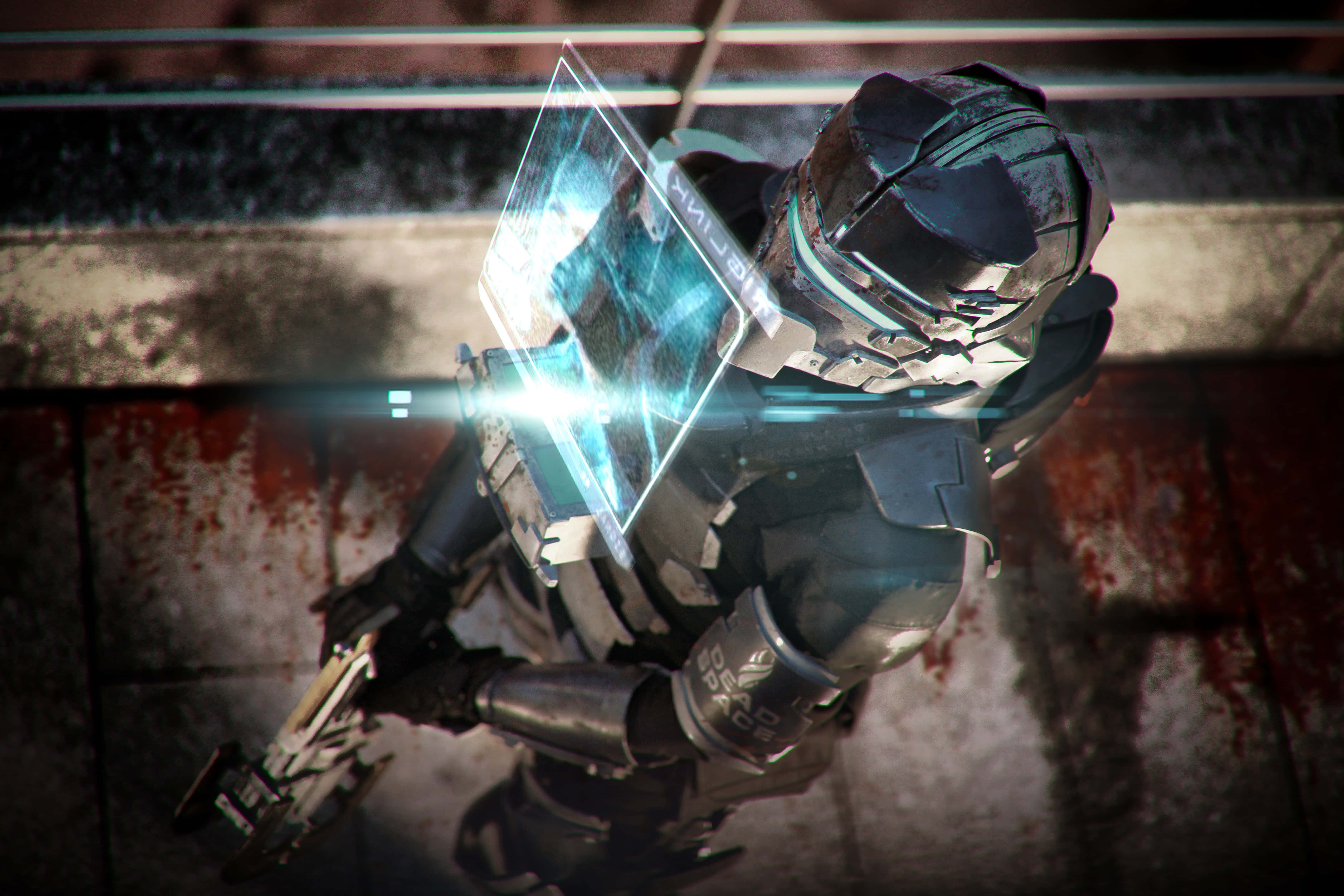 Dead Space 4K, futuristic soldier, dark armor, 4K Desktop Wallpaper