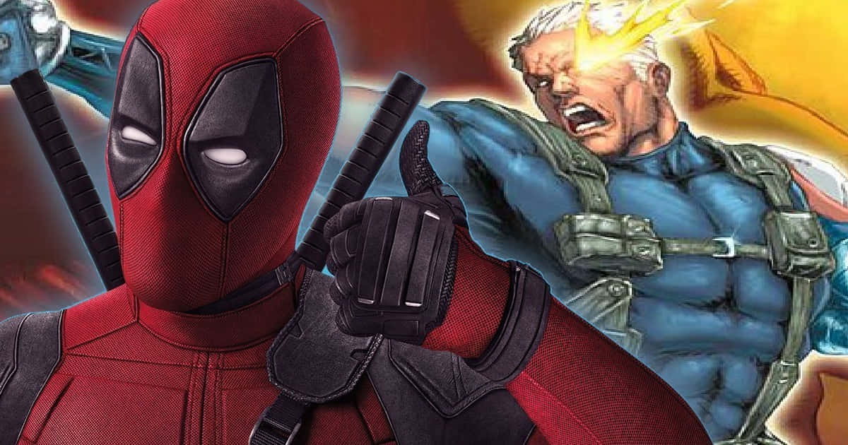 Deadpool, Cable, thumbs up, SD Desktop Wallpaper