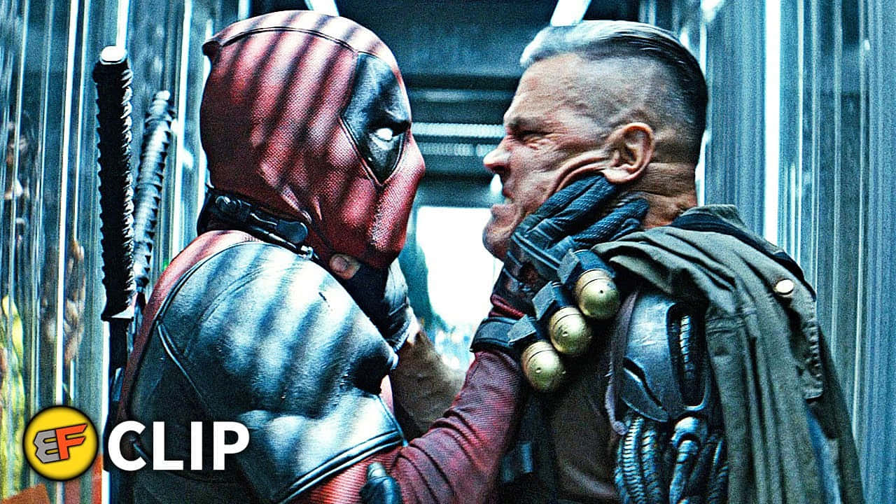 Deadpool, Cable, red mask, HD Desktop Wallpaper