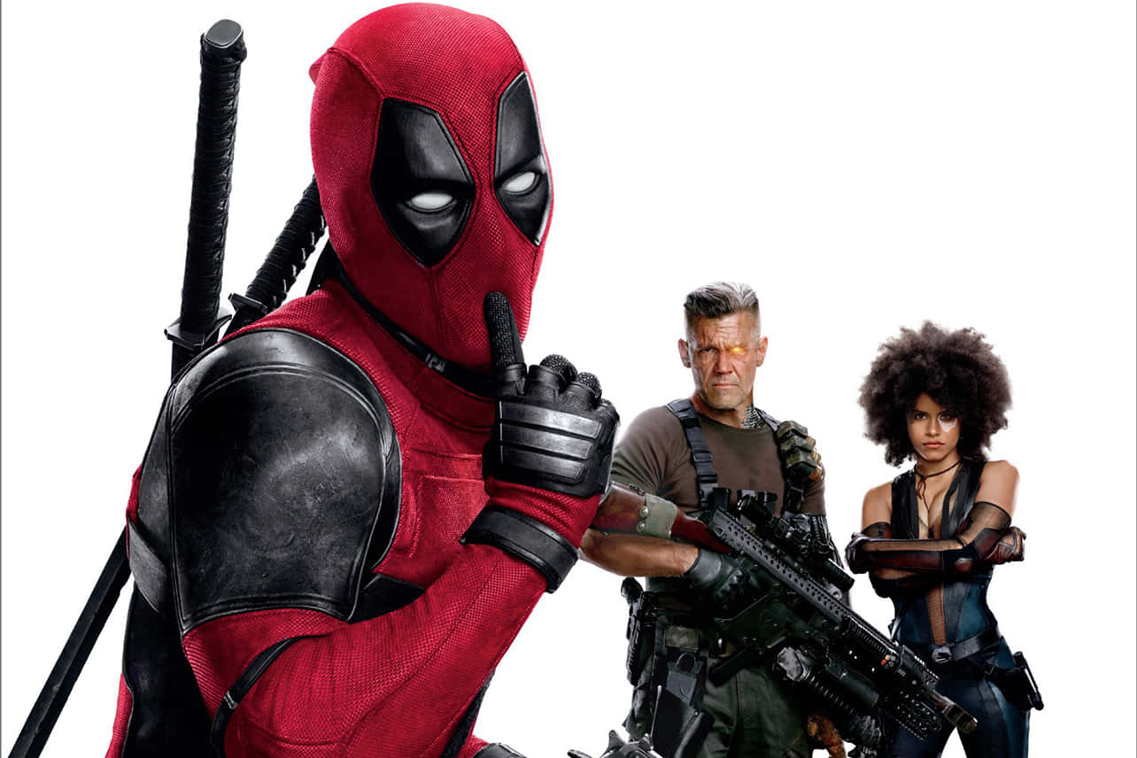 Deadpool, Cable, red and black suit, HD Desktop Wallpaper