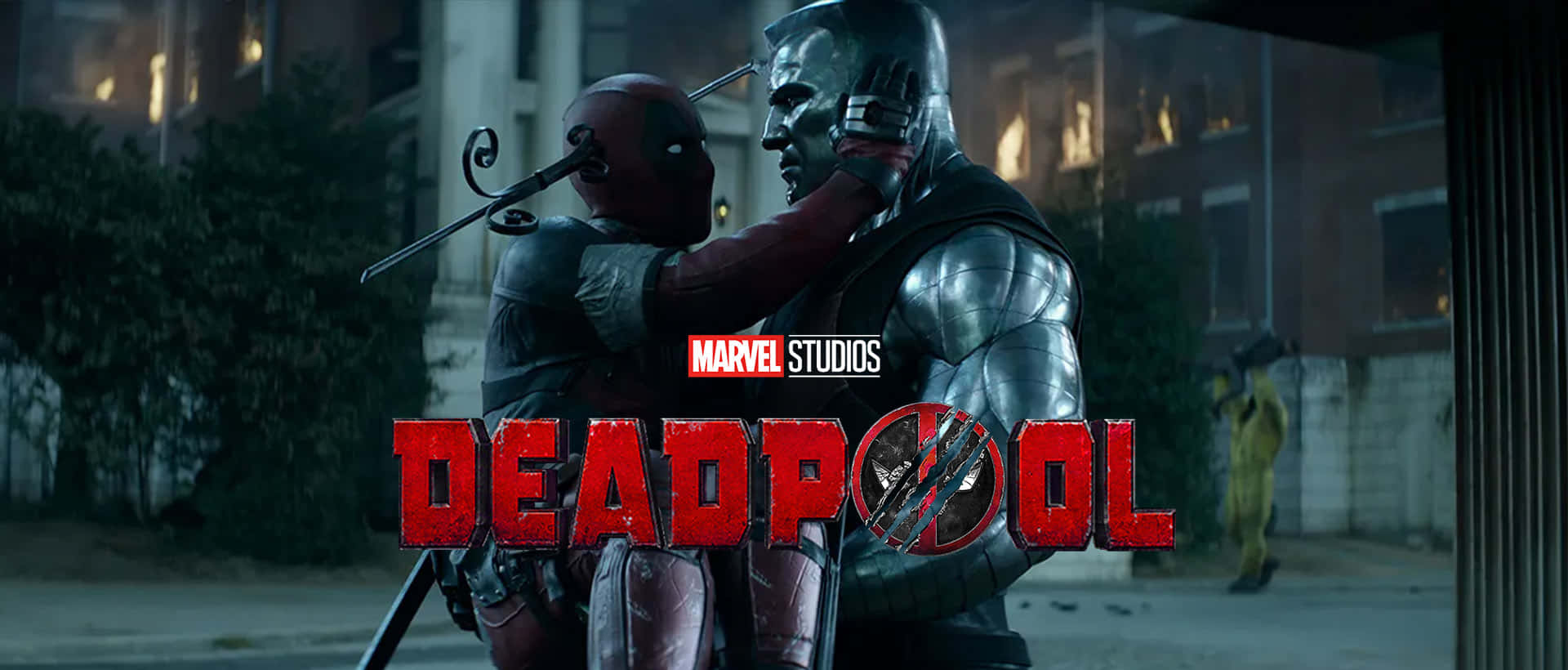 Deadpool, Colossus, red suit, Full HD Desktop Wallpaper