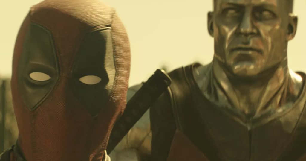 Deadpool, Colossus, red mask, SD Desktop Wallpaper