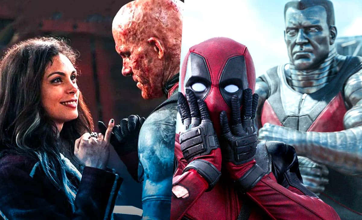 Deadpool, Colossus, comic book collage, SD Desktop Wallpaper