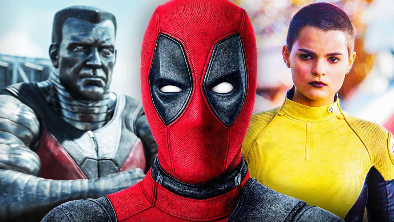 Deadpool, Colossus, yellow suit, HD Desktop Wallpaper