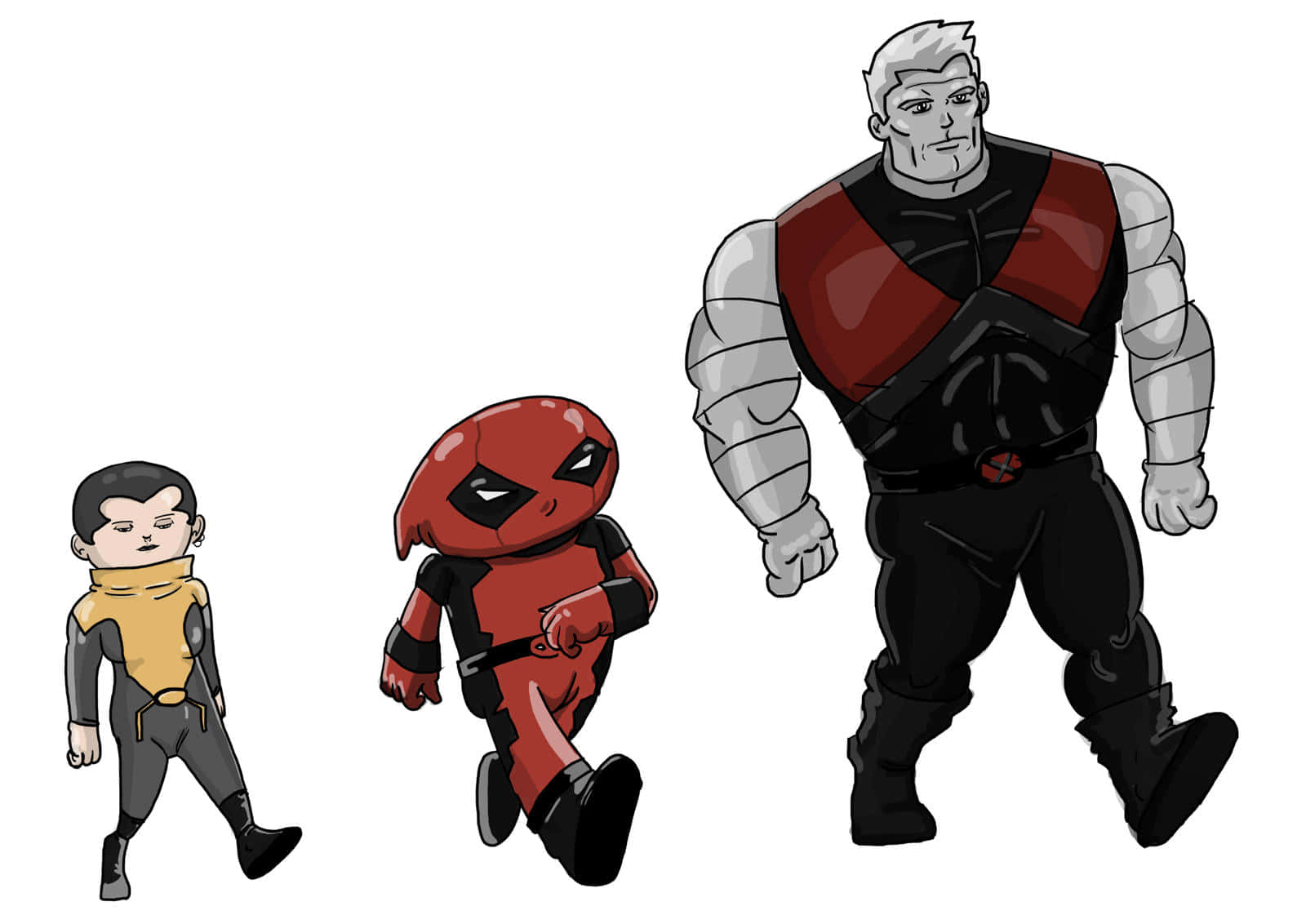 Deadpool, Negasonic Teenage Warhead, comic characters, HD Desktop Wallpaper