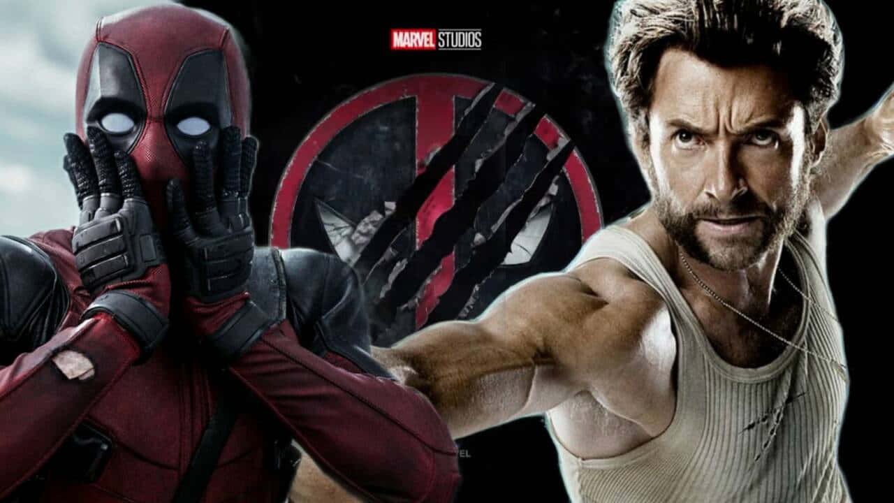 Deadpool, Wolverine, red suit, HD Desktop Wallpaper