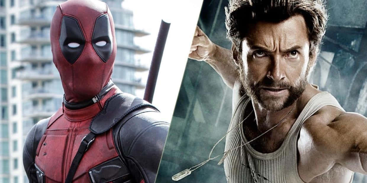 Deadpool, Wolverine, red suit, SD Desktop Wallpaper