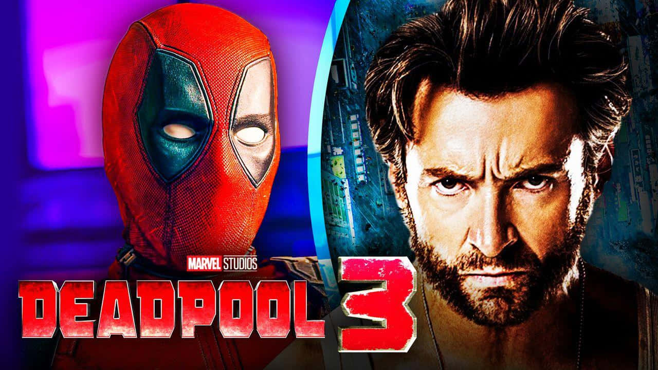 Deadpool, Wolverine, red suit, HD Desktop Wallpaper