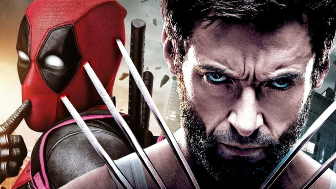 Deadpool, Wolverine, claws, HD Desktop Wallpaper