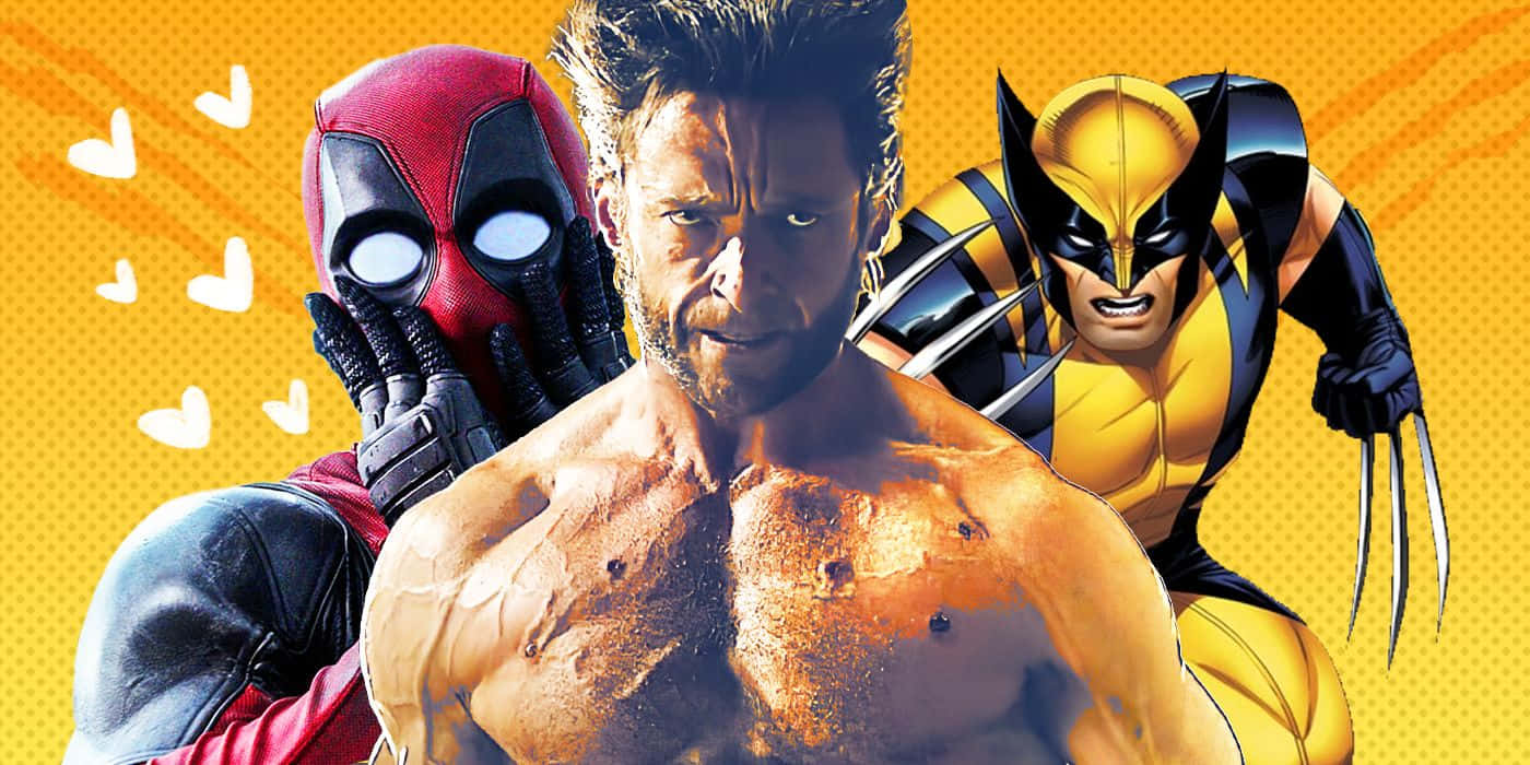 Deadpool, Wolverine, shirtless man, HD Desktop Wallpaper
