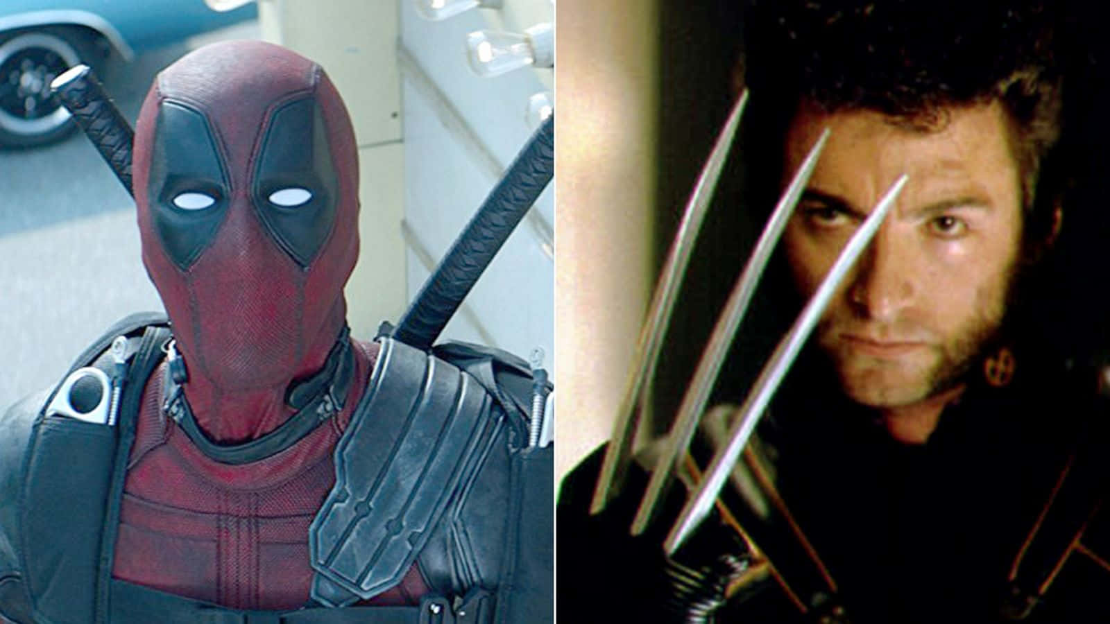 Deadpool, Wolverine, red suit, HD Desktop Wallpaper