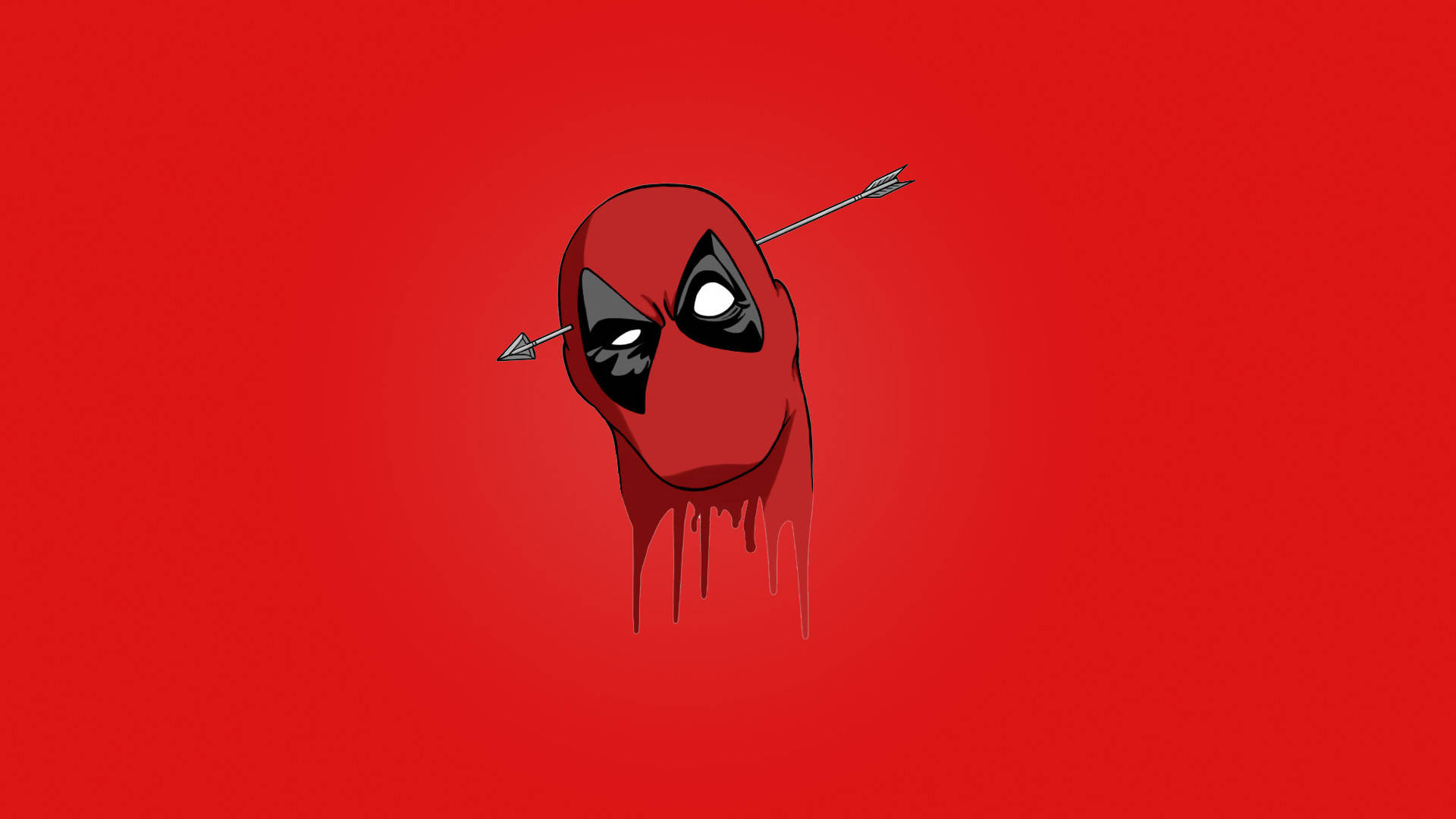 Deadpool, arrows, red, Full HD Desktop Wallpaper