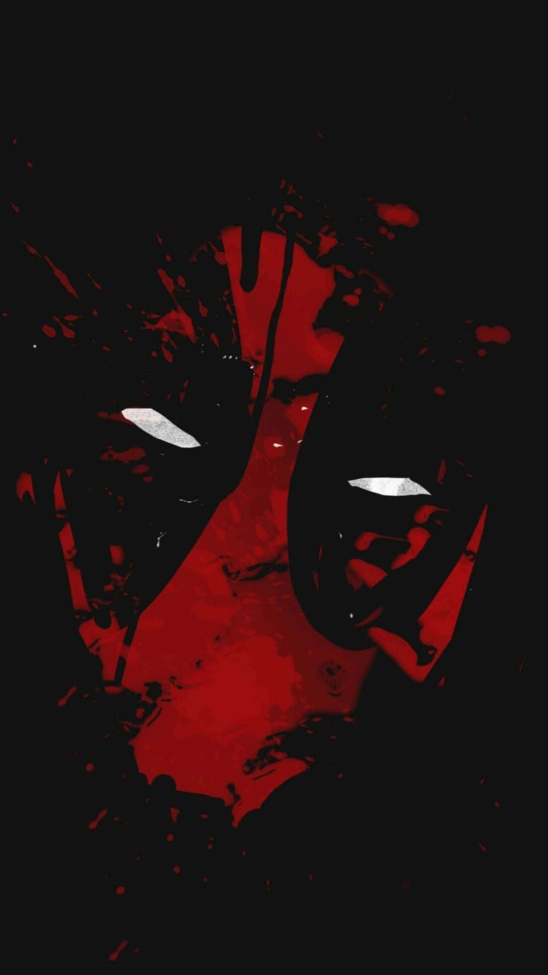 Deadpool, iPhone, red, Full HD Phone Wallpaper