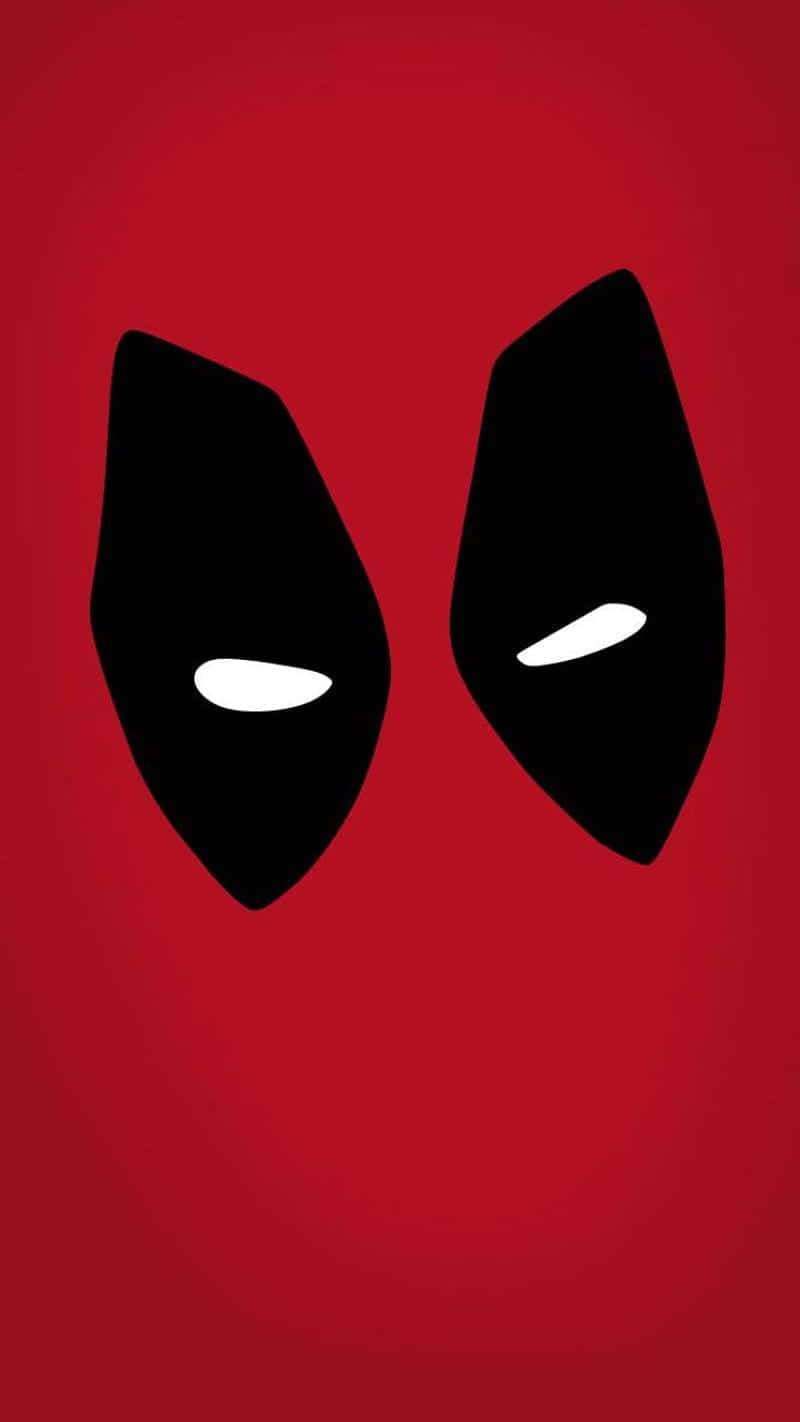 Deadpool, black mask, white eyes, HD Phone Wallpaper