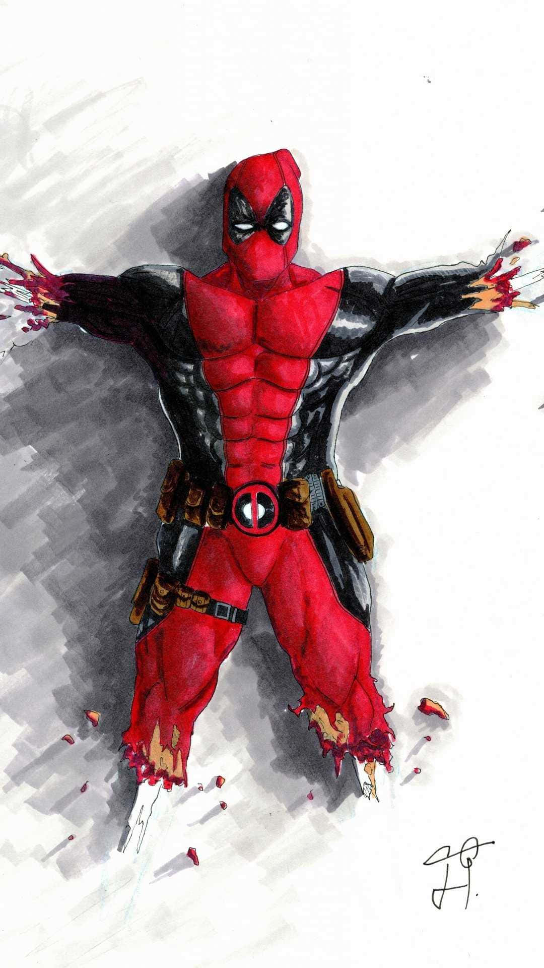 Deadpool, iPhone, 1080 x 1920, Full HD Phone Wallpaper