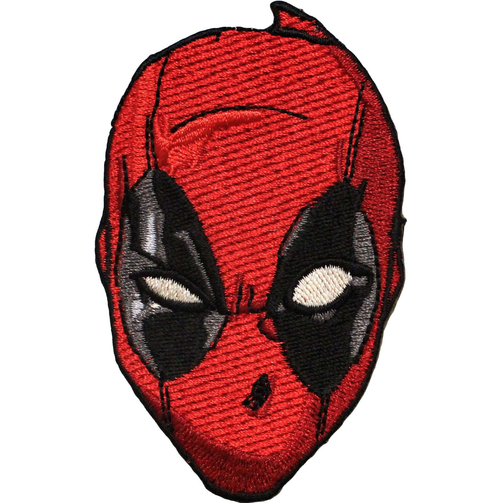 Deadpool Mask, red and black, embroidered, HD Desktop Wallpaper