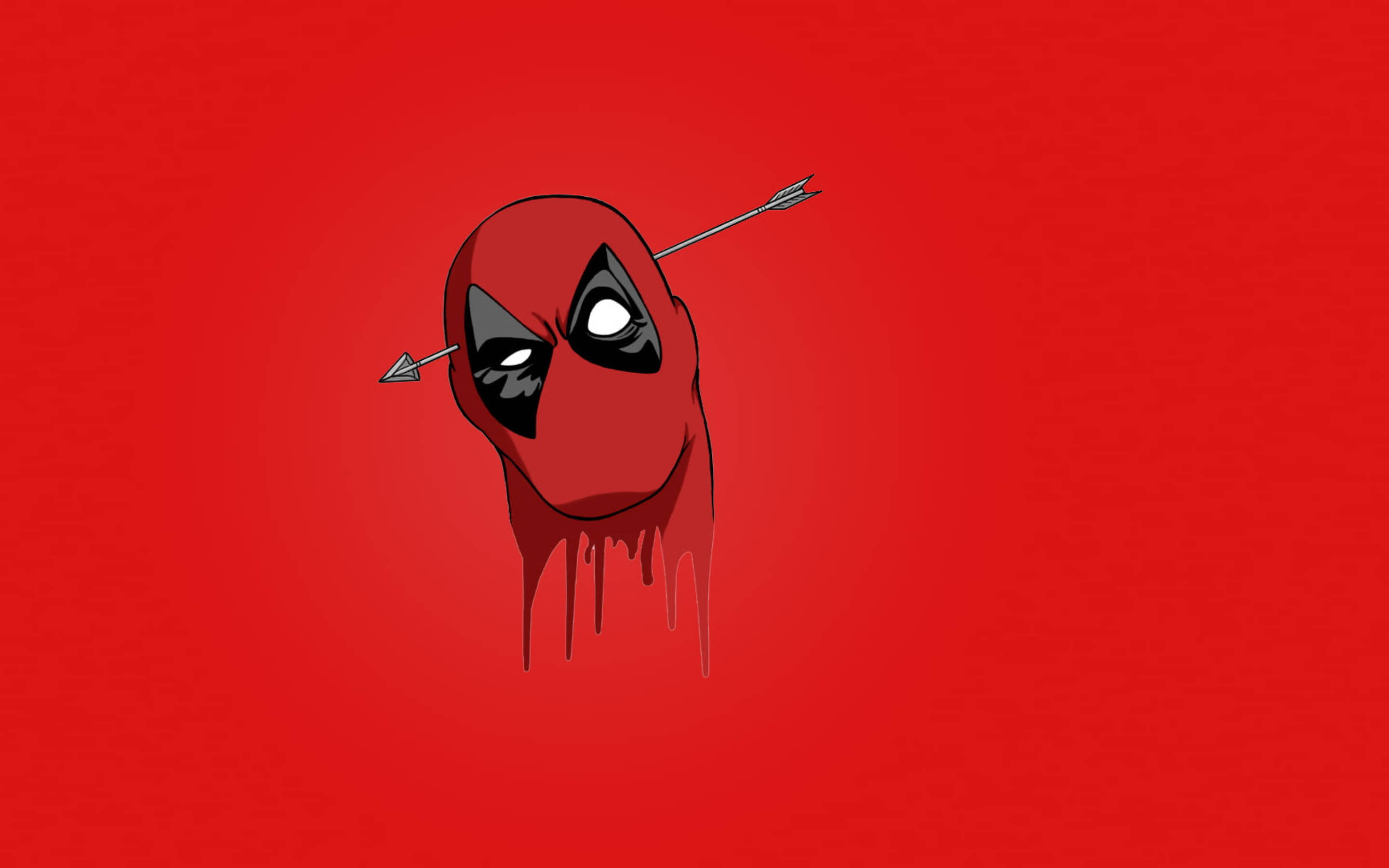 Deadpool, arrow, blood, 2K Desktop Wallpaper
