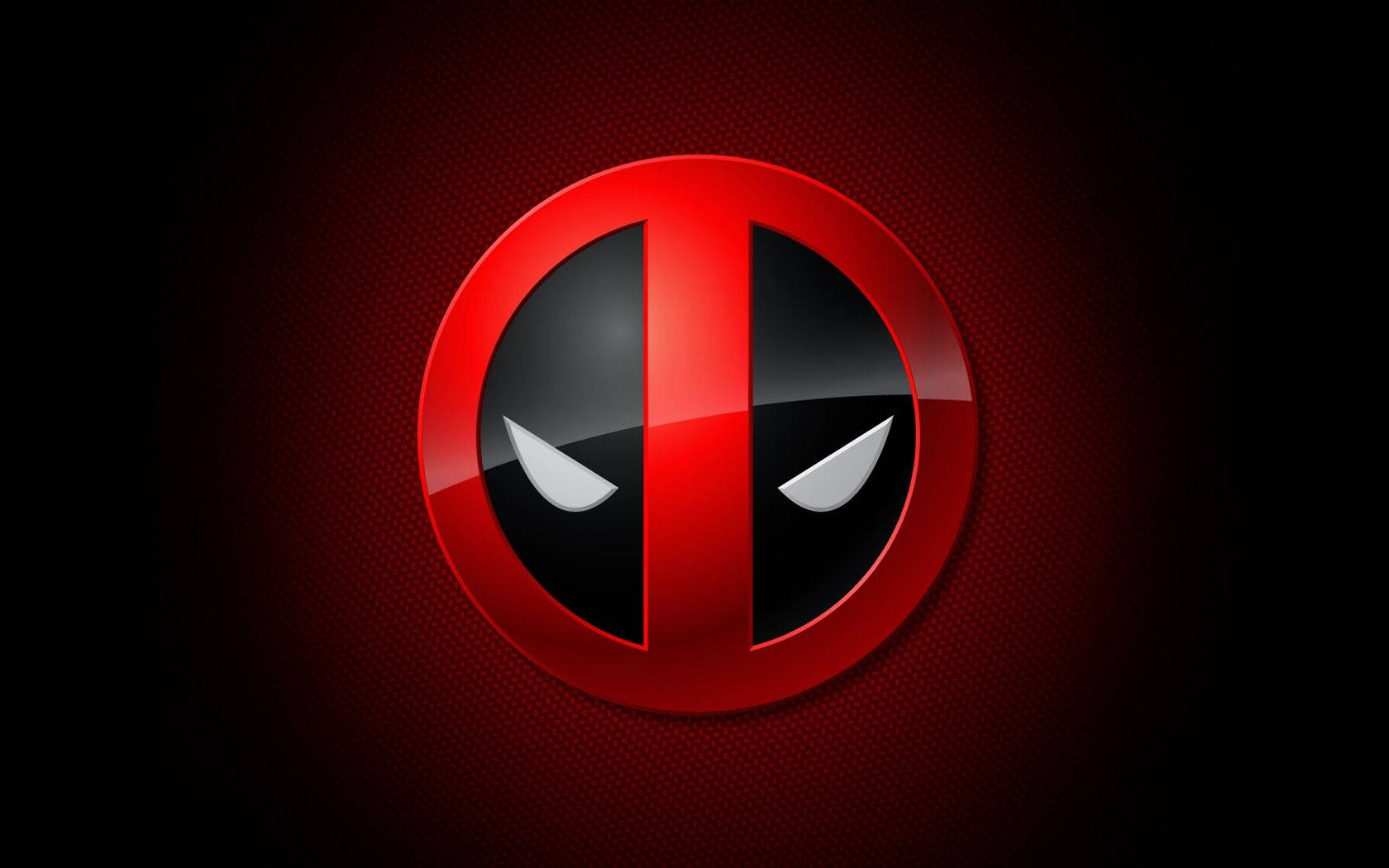 Deadpool, glossy red and black, white eyes, HD Desktop Wallpaper