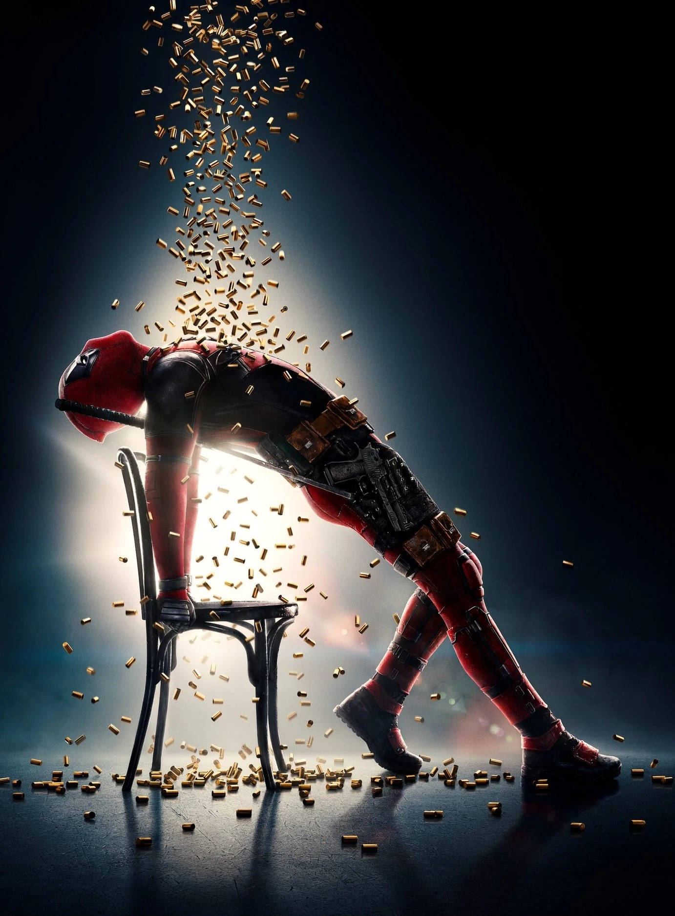 Deadpool, movie, bullet shower, HD Phone Wallpaper