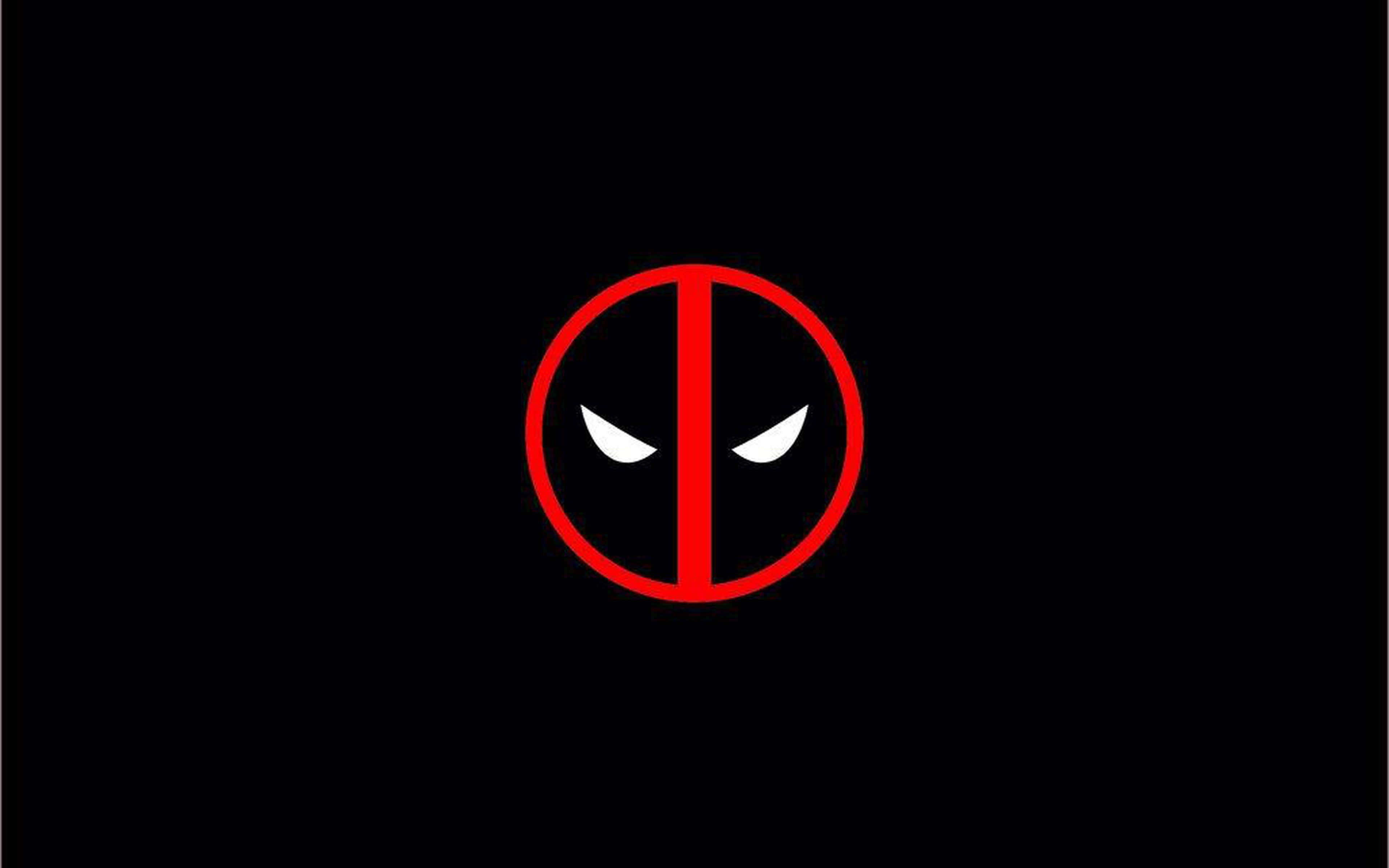 Deadpool, red, white eyes, 4K Desktop Wallpaper