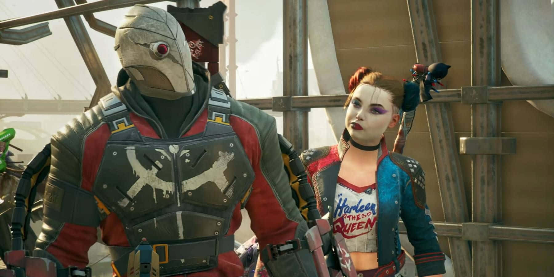 Deadshot, Harley Quinn, iconic outfit, HD Desktop Wallpaper
