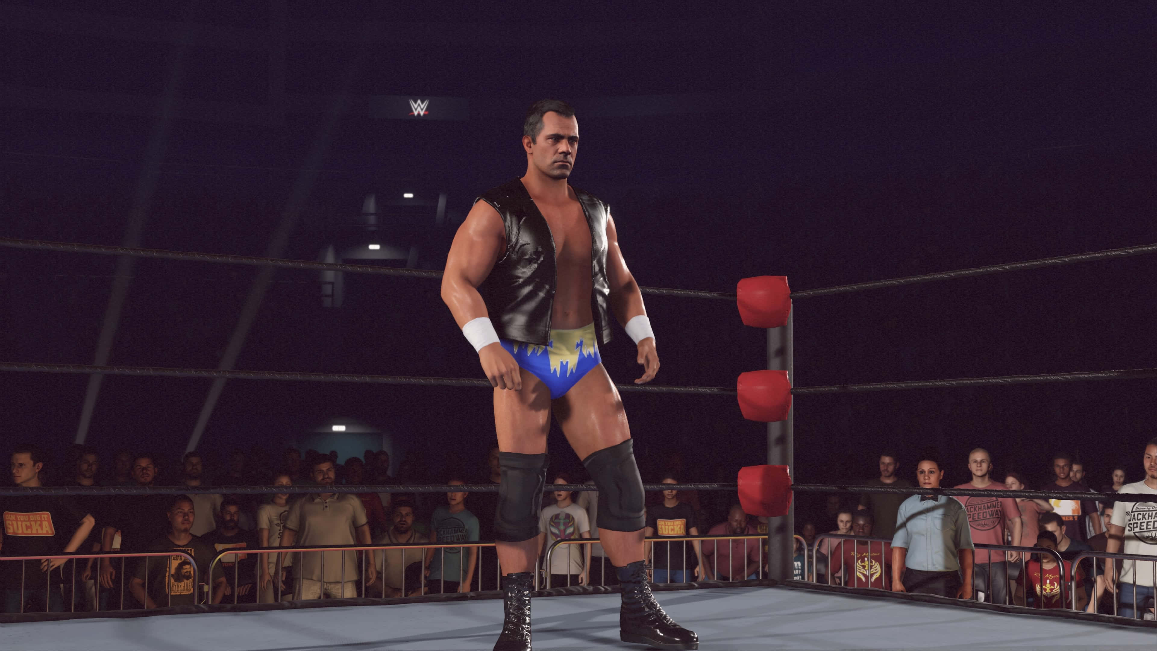 Dean Malenko, wrestling ring, blue trunks, 4K Desktop Wallpaper