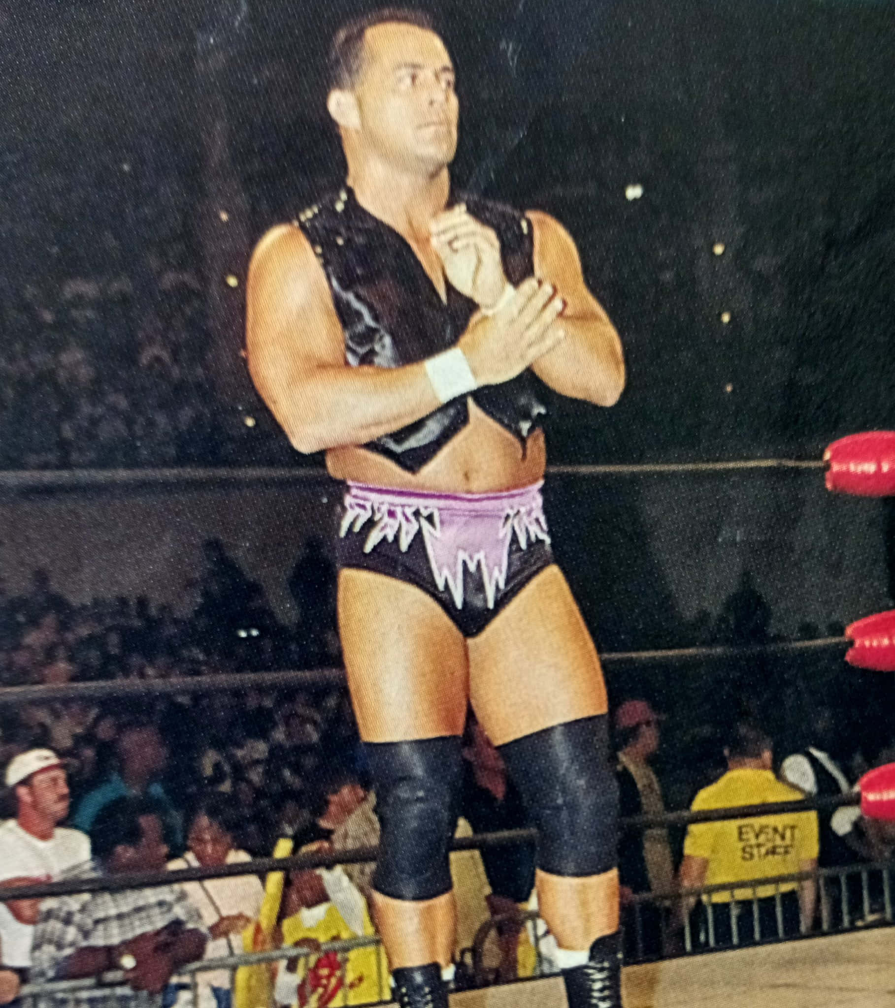 Dean Malenko, black and purple gear, ring, Full HD Phone Wallpaper