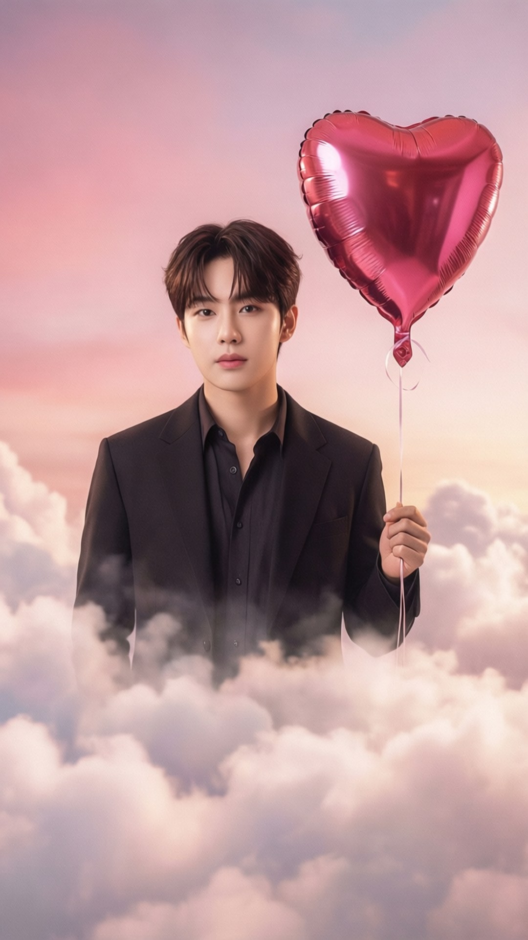 Dear Daniel, heart balloon, sky, Full HD Phone Wallpaper