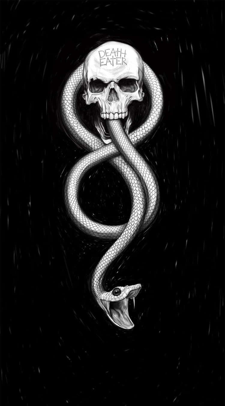 Death Eaters, snake, skull, HD Phone Wallpaper