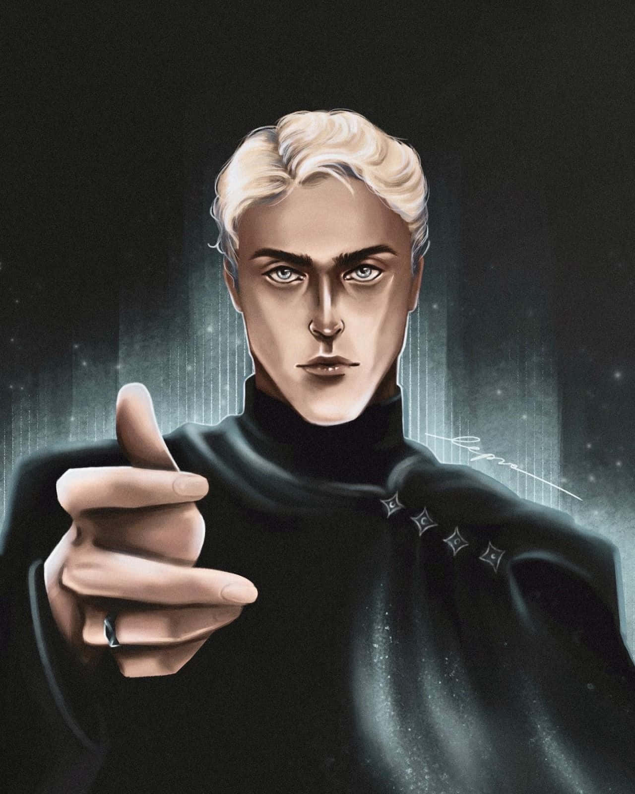 Death Eaters, blonde man, black robe, HD Phone Wallpaper