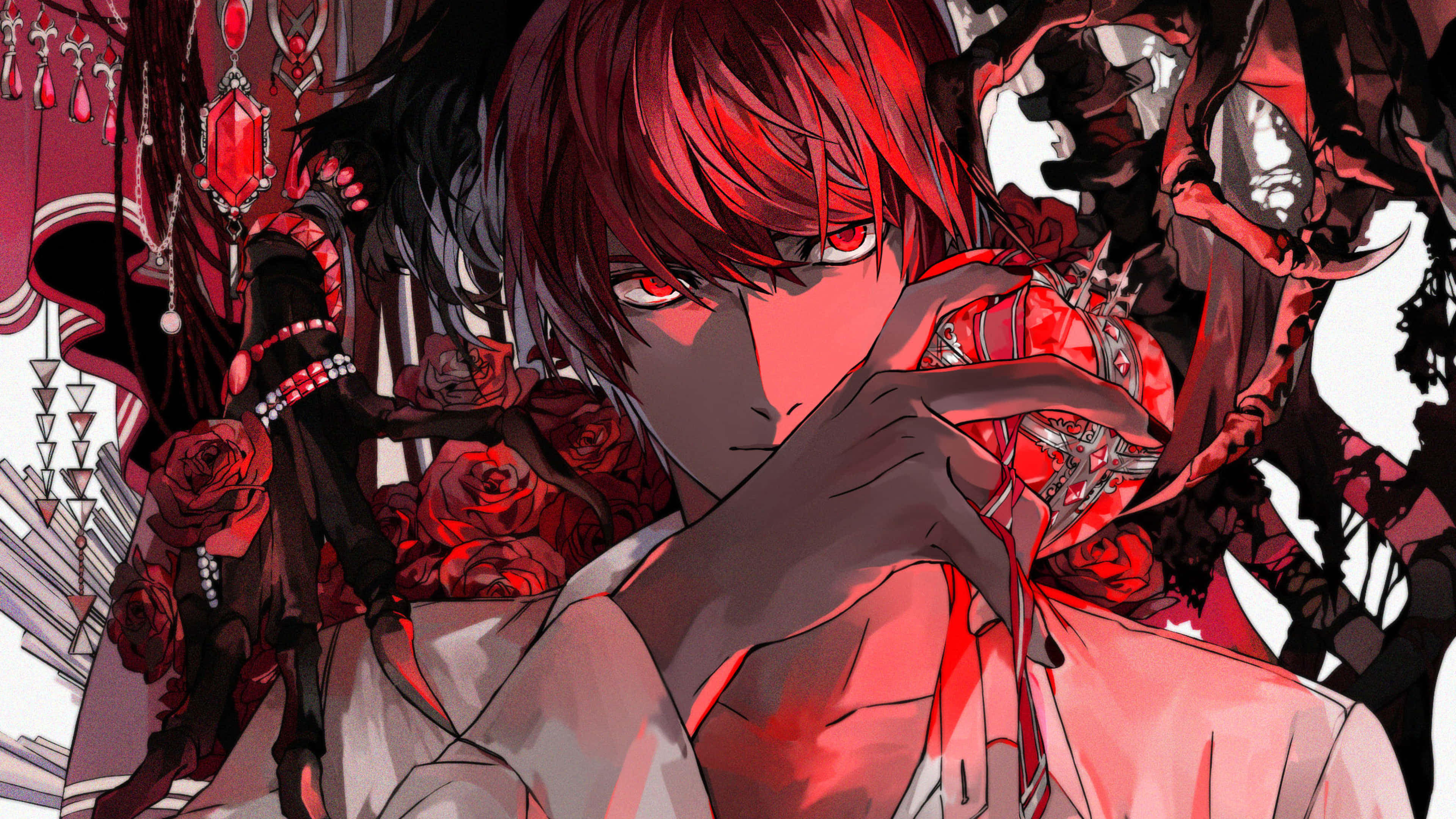 Death Note, Light, red-haired anime character, 4K Desktop Wallpaper